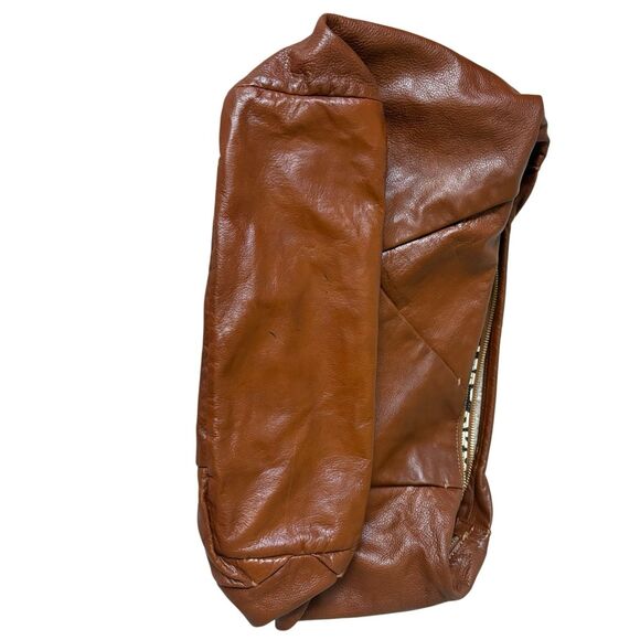 Mark by Marc Jacobs Patchwork Leather Hobo Tote Shoulder Bag Brown - Picture 5 of 16